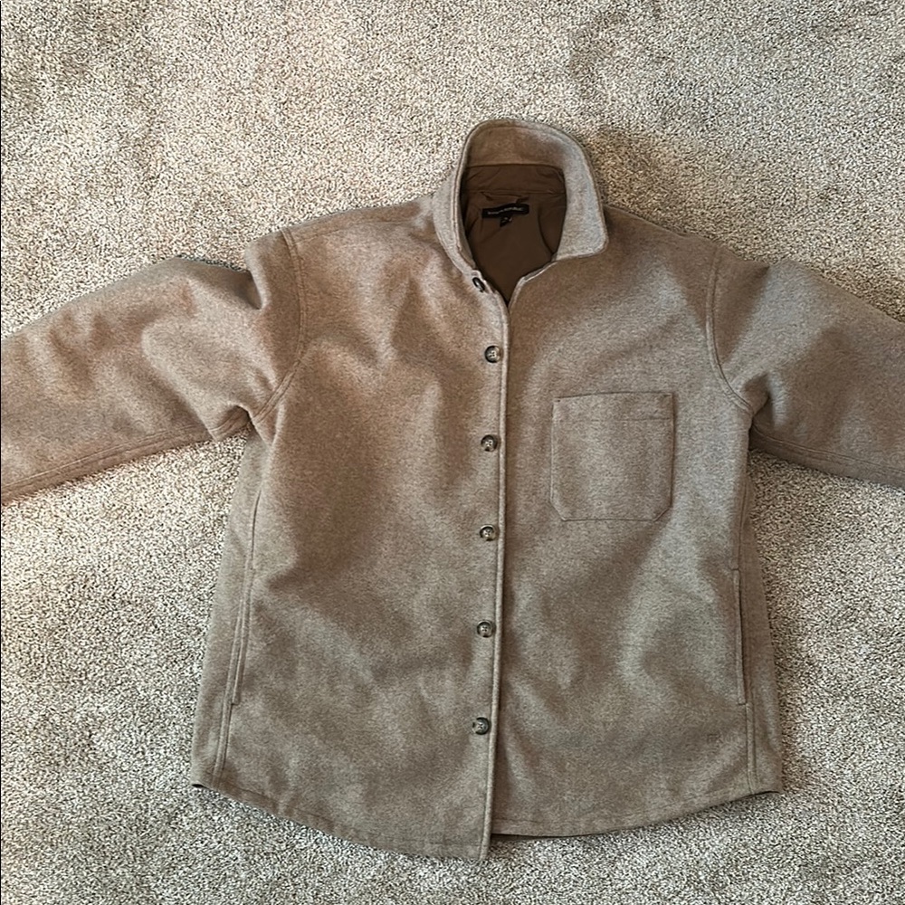 Banana Republic Tan Button-Up Jacket XL
